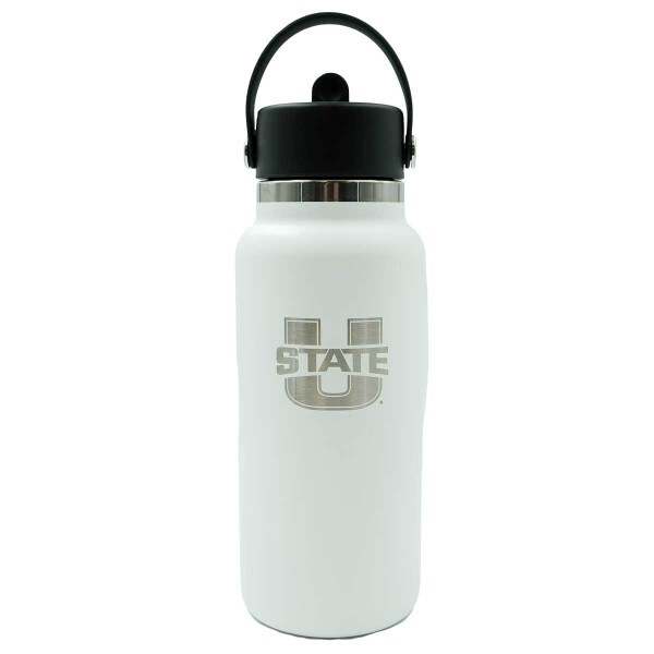 White U-State Hydro Flask Water Bottle